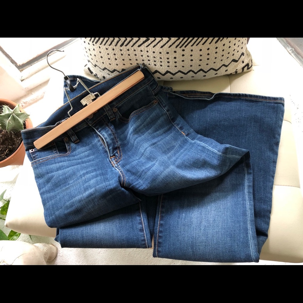 J. Crew super flare denim